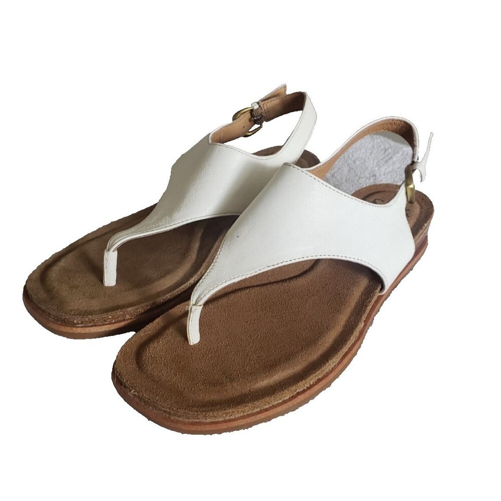 Sofft Penelope Slingback Thong Sandal White  Women's Size 7.5M